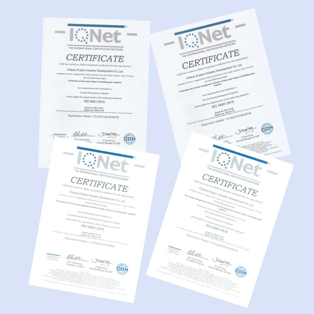 Cotton Sanitary Napkin certificate Cotton Sanitary Napkin certificate